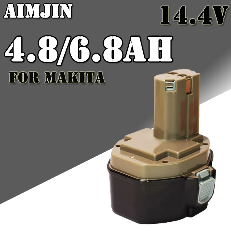 

For Makita 14.4V 4800/6800mAh High-capacity Electric Tool Nickel Hydrogen Battery 14.4V PA14 1422 1433 1434 1435 1435F 192699-A