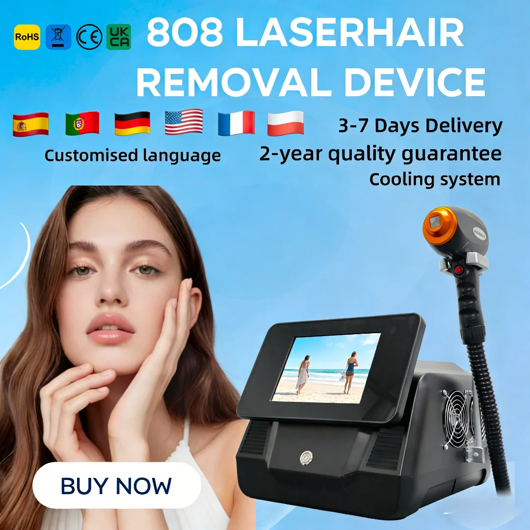 Soprano 2026 Best Hair Removal Laser Brand New Black Ice Platinum Cooling System 808nm Diode Laser Hair Removal Machine 4 Wavele