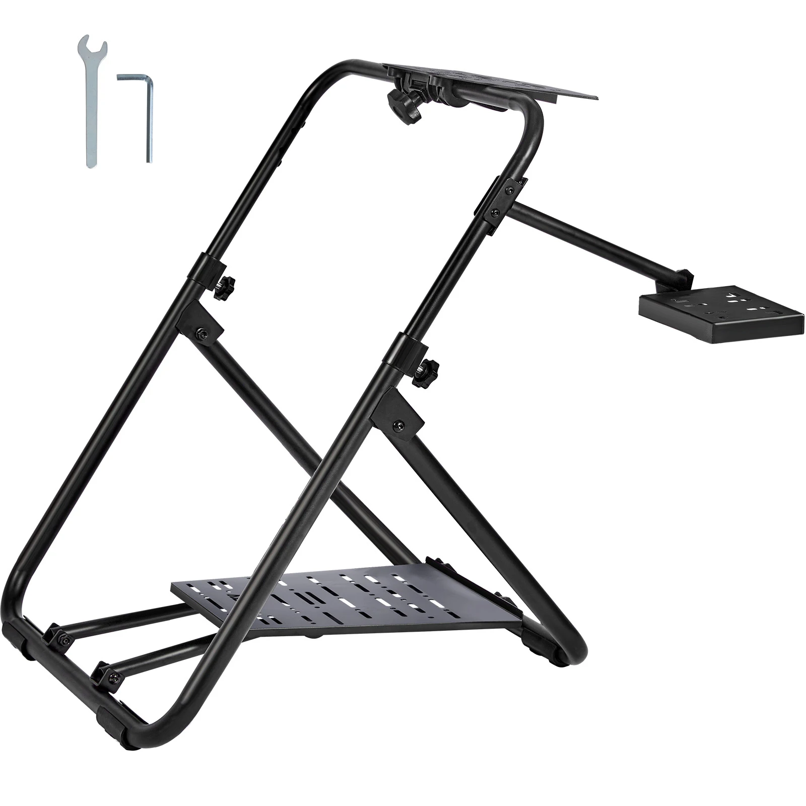 SucceBuy Foldable Racing Steering Wheel Stand Height Adjustable Universal Base Compatible with Logitech & Thrustmaster  Wheel