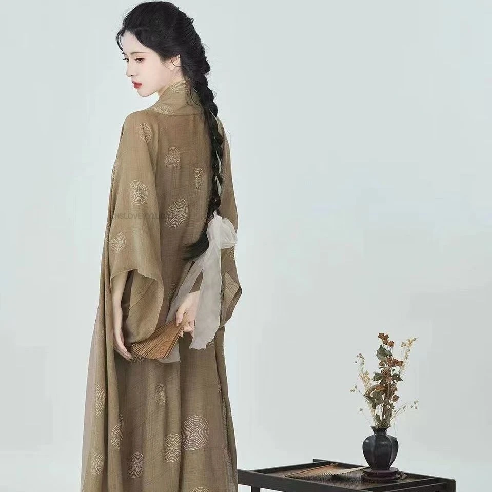 summer-hanfu-costume-women-chinese-vintage-brown-blue-hanfu-long-cardigan-skirt-female-cosplay-costume-party-outfit-plus-size
