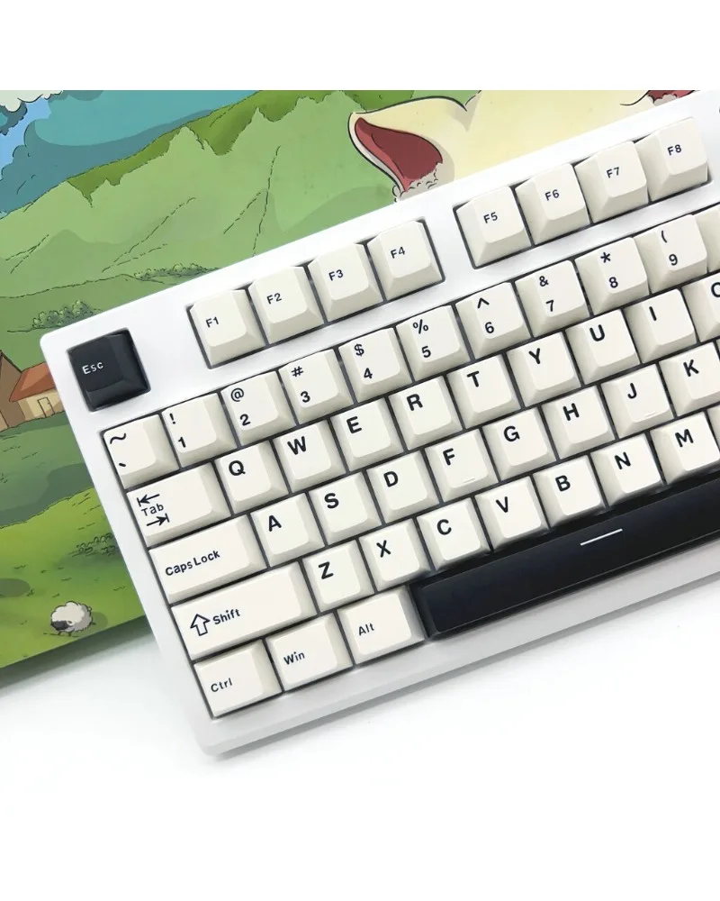 Keycap 126 key PBT material Original height adaptation 61/68/75/84/87/98/108