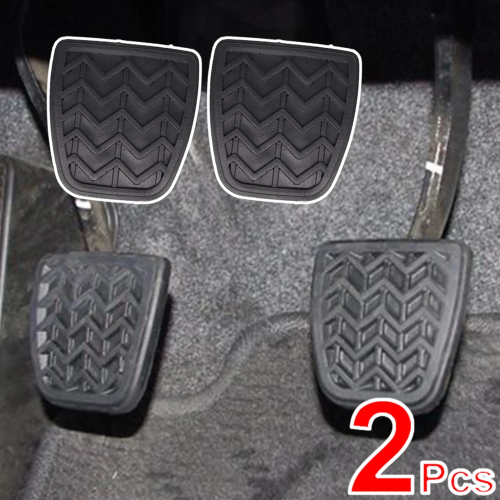 2Pcs Rubber Brake Clutch Foot Pedal Pad Cover For Toyota Camry XV30 XV40 Corolla E120 E130 Yaris XP10 FJ Cruiser RAV4 XA20 Scion