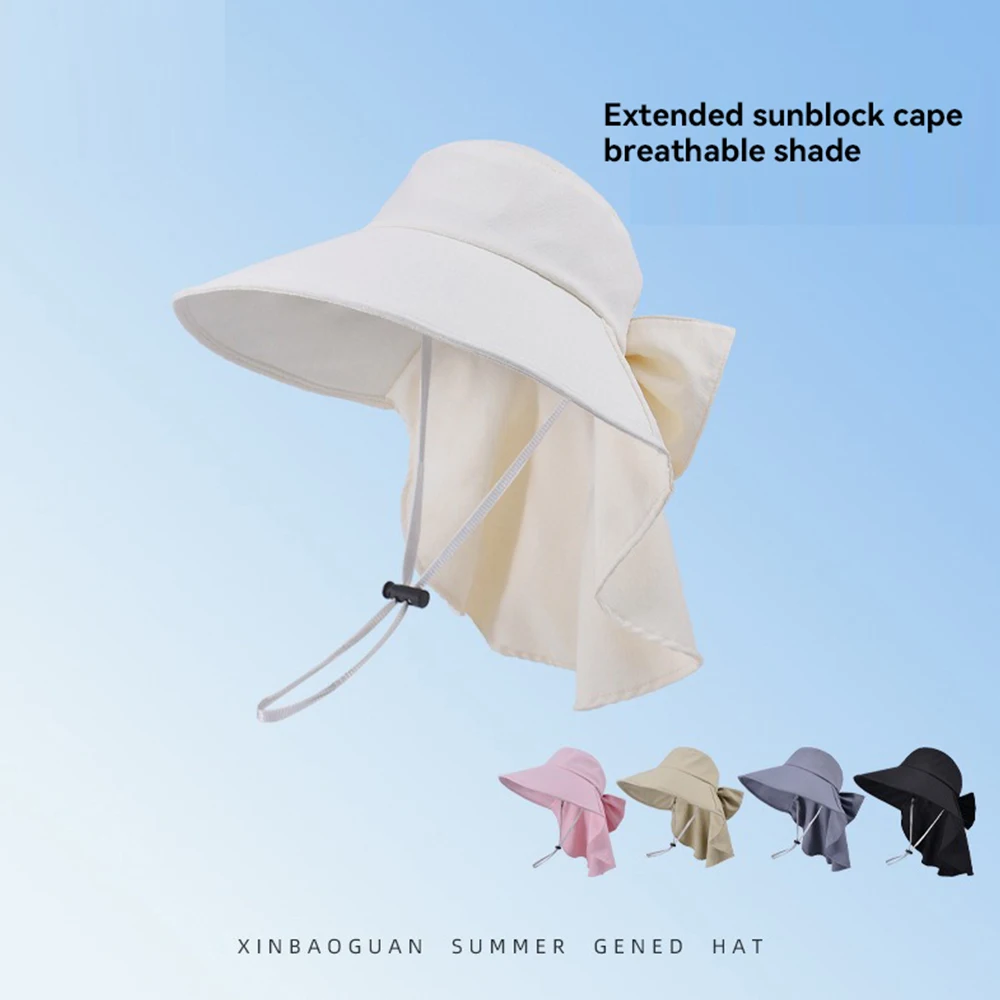 

Summer sun hat fashion hundred big eared shawl bow fisherman hat outdoor cycling mountaineering visor