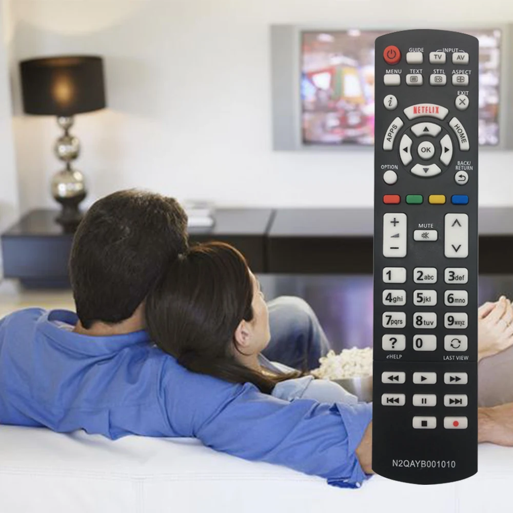 

Suitable for Panasonic's universal Viera smart TV remote control replacement N2QAYB001010, compatible with LCD and LED TVs