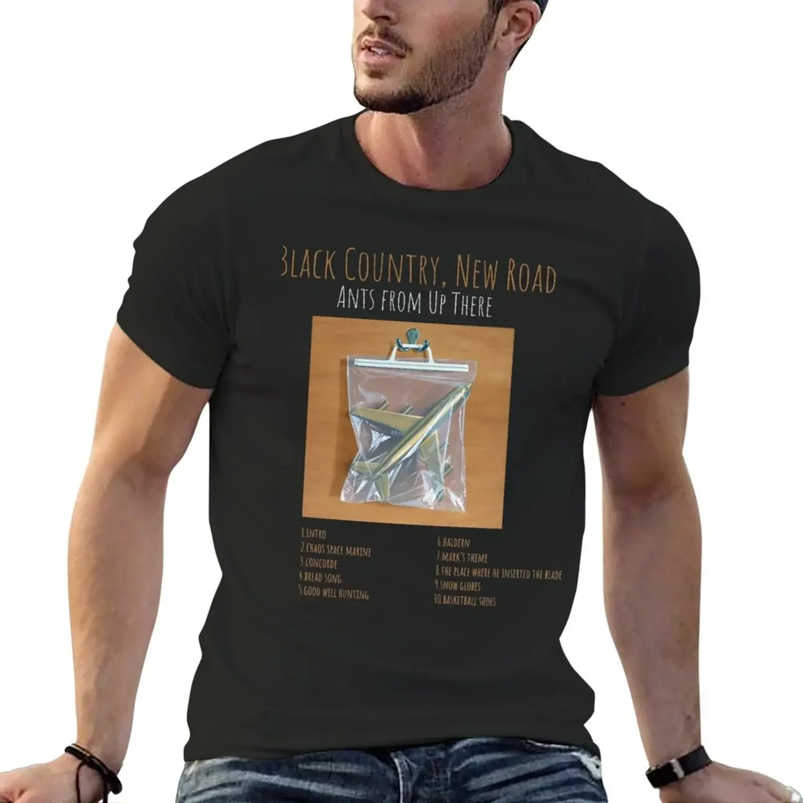 

Black Country, New Road - Ants from Up There - Album TRACKLIST Logo Essential T-shirt for a boy men t Short Sleeve printing