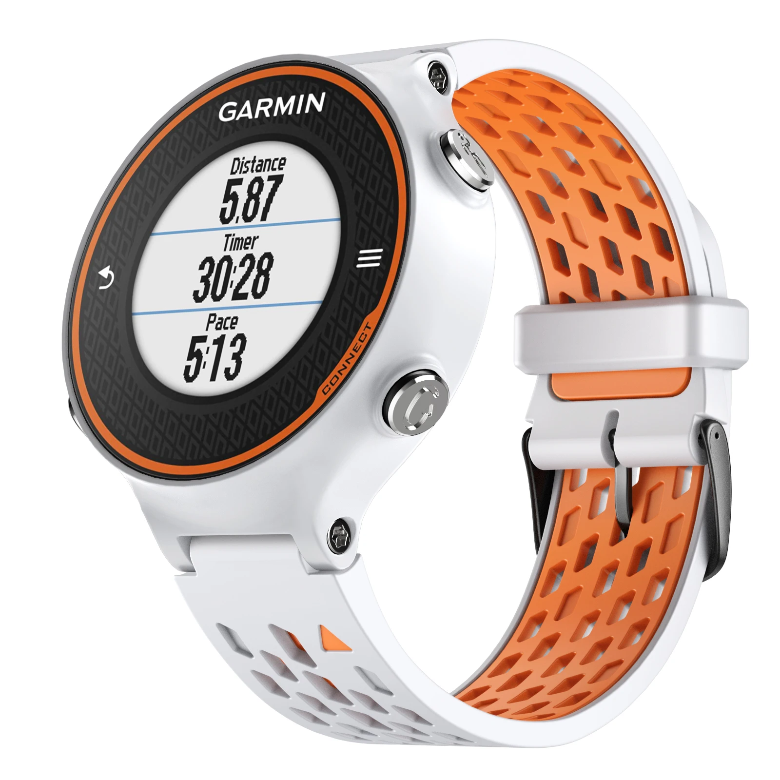 Pulseira de silicone de 22mm para garmin abordagem s6/forerunner/forerunner 735xt/630/620/235/220/230 pulseira esportiva de substituição