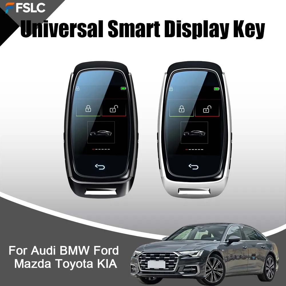 

Универсальный смарт-ключ с дисплеем для автомобилей Audi, BMW, Ford, Mazda, Toyota, KIA. Серебристый, черный. Аксессуары для модернизации и тюнинга автомобиля.