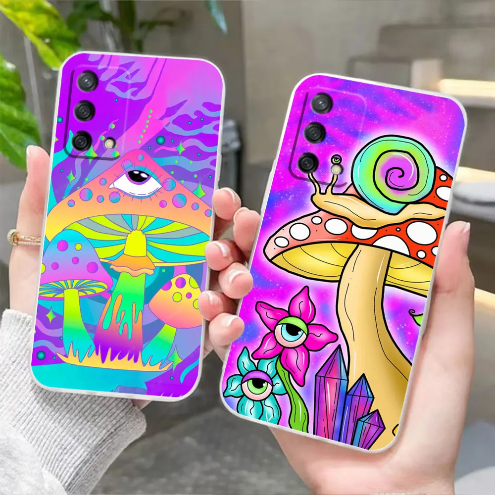 Phone Case For OPPO A97 A96 A95 A94 A93 A92S A74 A72 A57 A55 A54 A32 5G Case Funda Coque Shell Colourful Psychedelic Trippy Art