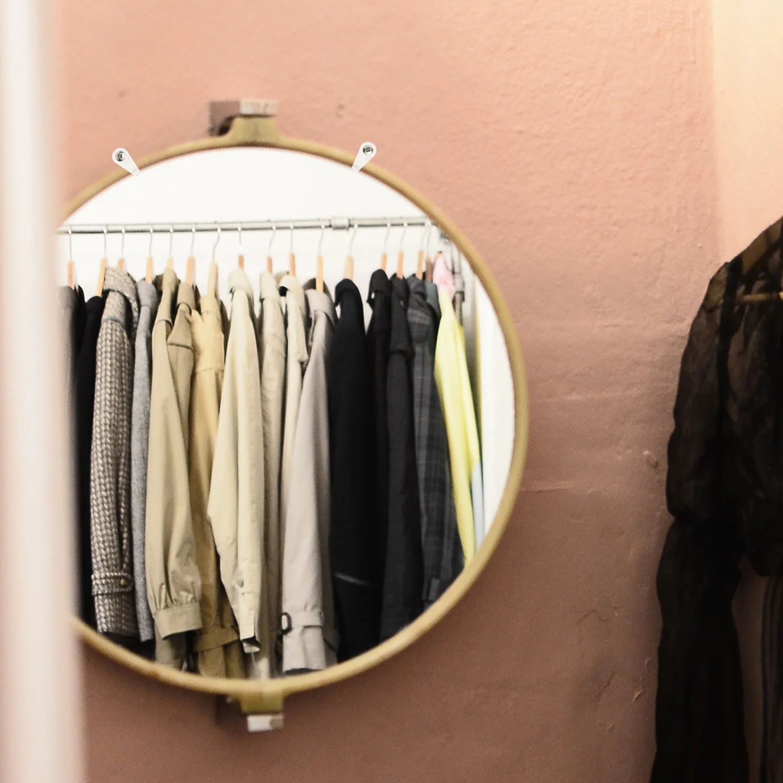 

60 set Mirror Holder Clips Transparent For Glass Panel Cabinet Bathroom Vanity Installation Fastening Hardware Glass Mirror