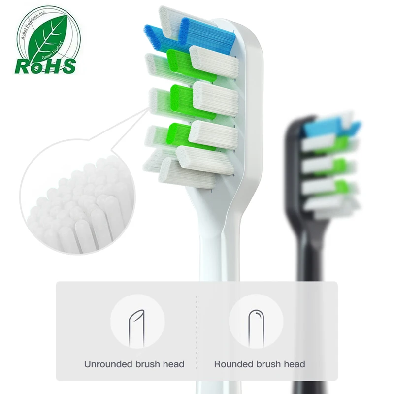 Replacement Brush Heads For Xiaomi SOOCAS V1 V2 X3 X3U X5 SOOCARE Sonic Electric Toothbrush Heads DuPont Soft Bristle Nozzles