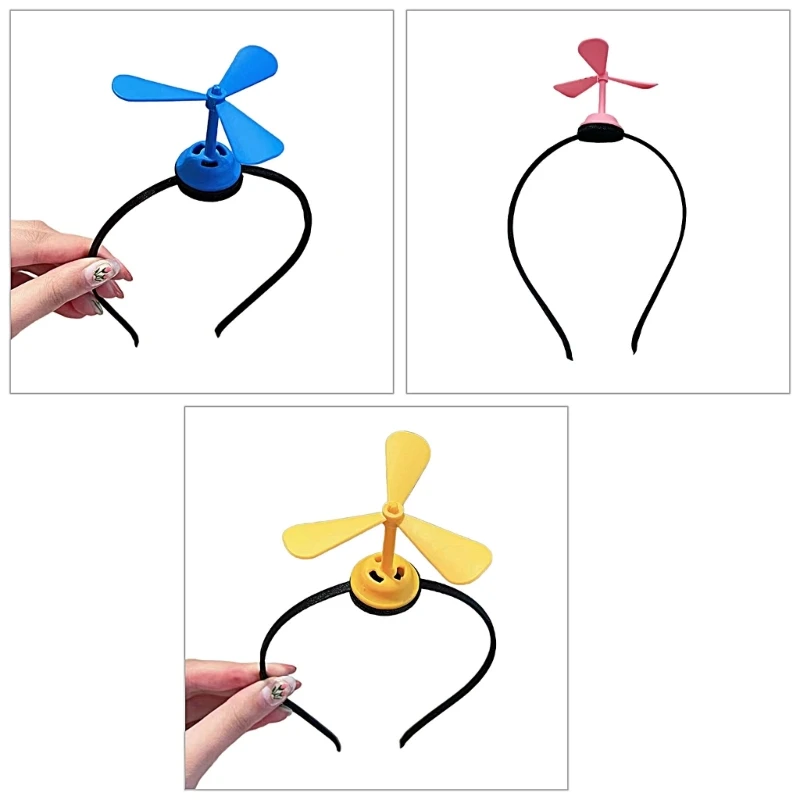 

Carnivals Live Broadcast Hairband Women Student Photography Hairband Stereo Propeller Headbands for Role Play