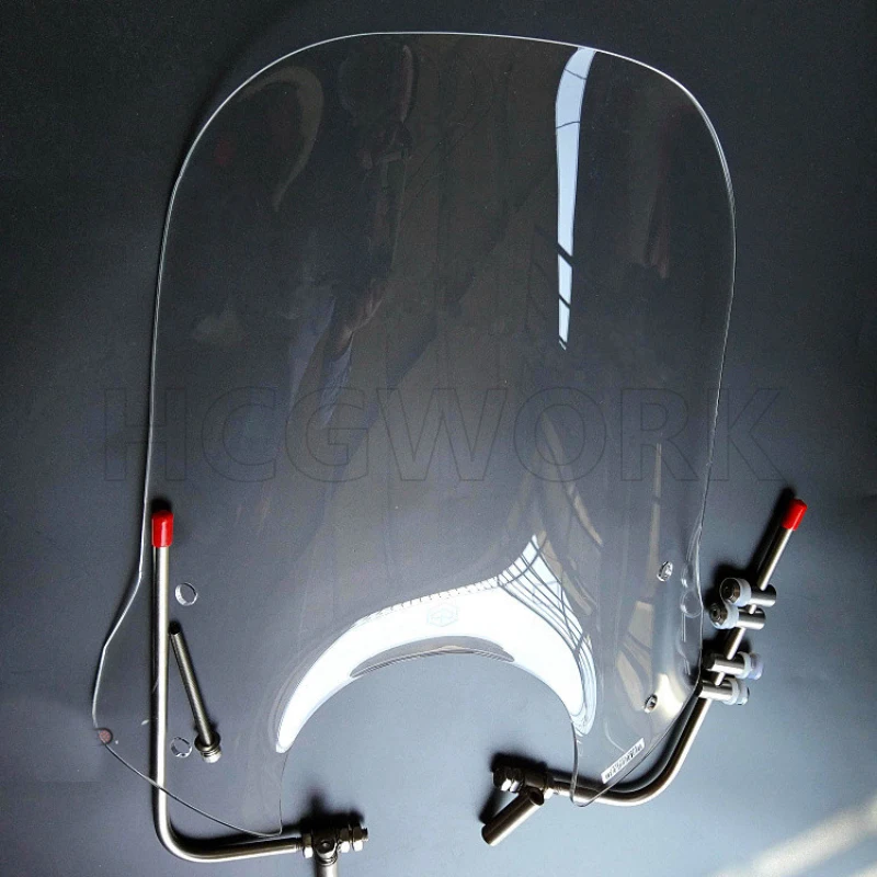 Motorcycle Accessories Windshield Hd Transparent Heighten Handguard Type for Zongshen Zip Byq100qt