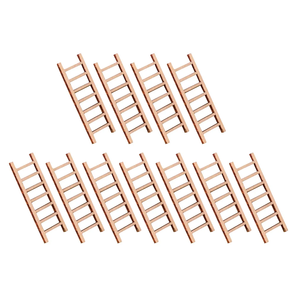 10PCS Modellen Mini Ladder Simulatie Micro-landschap Versiering Ornamenten Vetplanten Bonsai Gebruik Decor Decoratie