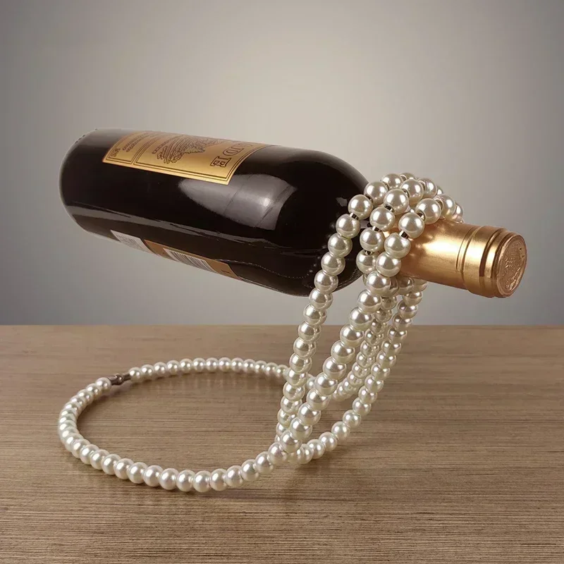 

Креативный плавающий держатель для вина, стойка для ожерелья с жемчугом, подвесной держатель для бутылки вина шампанского, украшения для винного шкафа, ремесла для бара