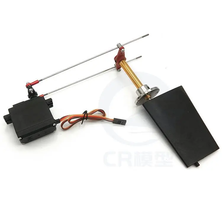 Full-Immersion Rudder Steering Tail  80mm Oversized Rudder High-Thrust Model Boat Swing-Steering Conversion Kit