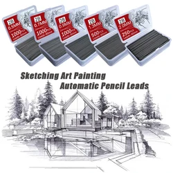 250-1000Pcs Mechanical Pencil Lead Core 0.5 0.7 0.9 1.3 2.0mm Large Capacity Replaceable Pencil Refills Student Stationery