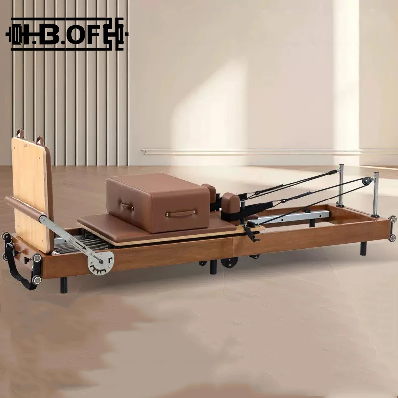 Foldable Pilates Bed Core Fit Equipment Training Fitness Bed Customizable with Square Box Pilates Reformer view 4