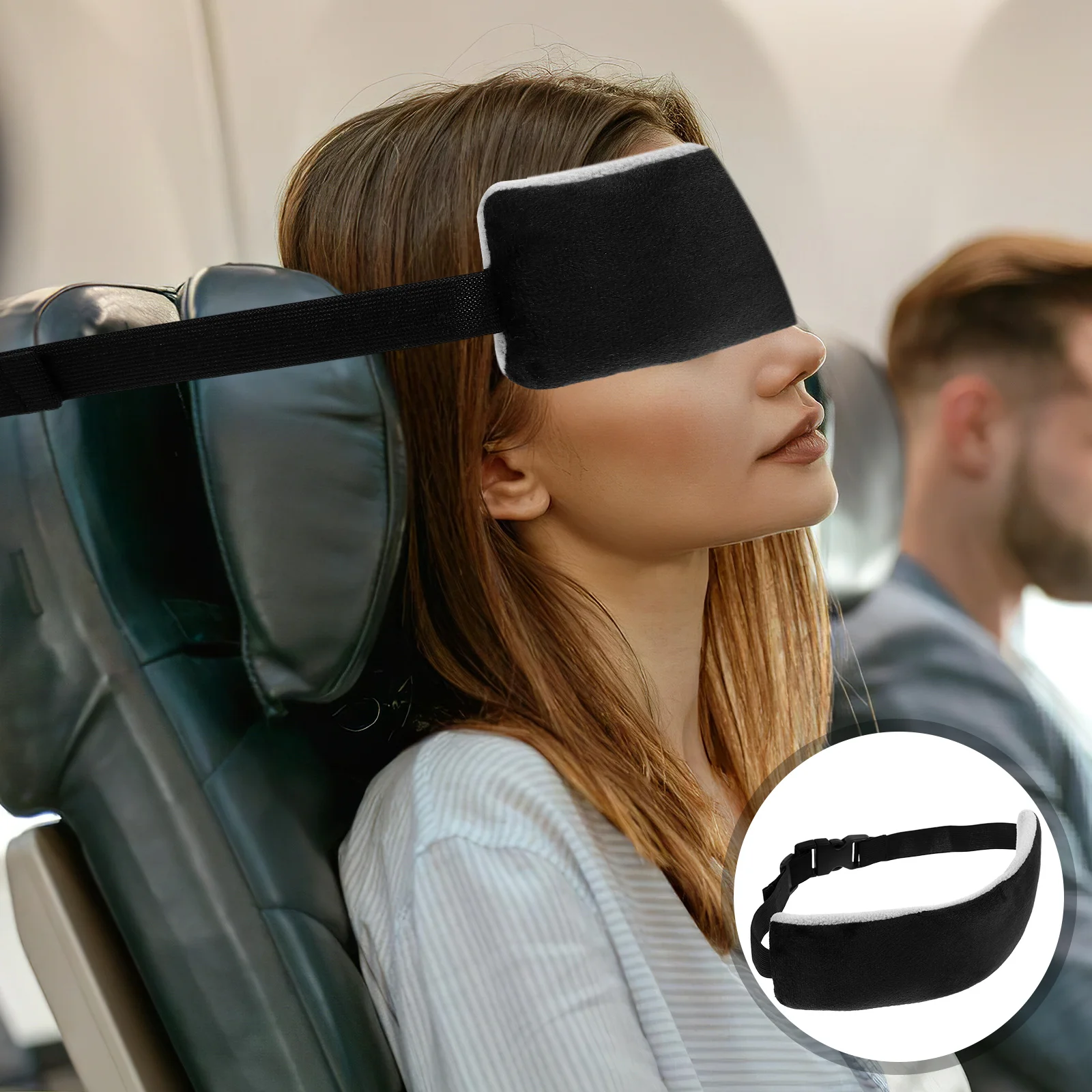 

2Pcs Head Straps Plane Head Rest Strap Airplane Car Train Sleep Plane Headband Portable Seat Sleep Aid Airplane Car Headrest