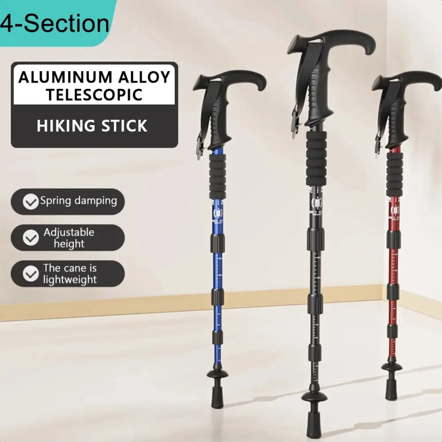 

Enjoying the Outdoors with Top Gear for Active Seniors and Adults: Lightweight, Durable, Adjustable Portable 4-Section Alloy Tel