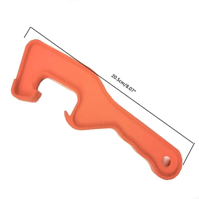 C1FE Bucket Lid Opener Wrench Plastik Dapat Tutup Penghilang Alat Pail Barrel Lid Lifter Panjang Pembukaan 20.5cm/8.1in lama