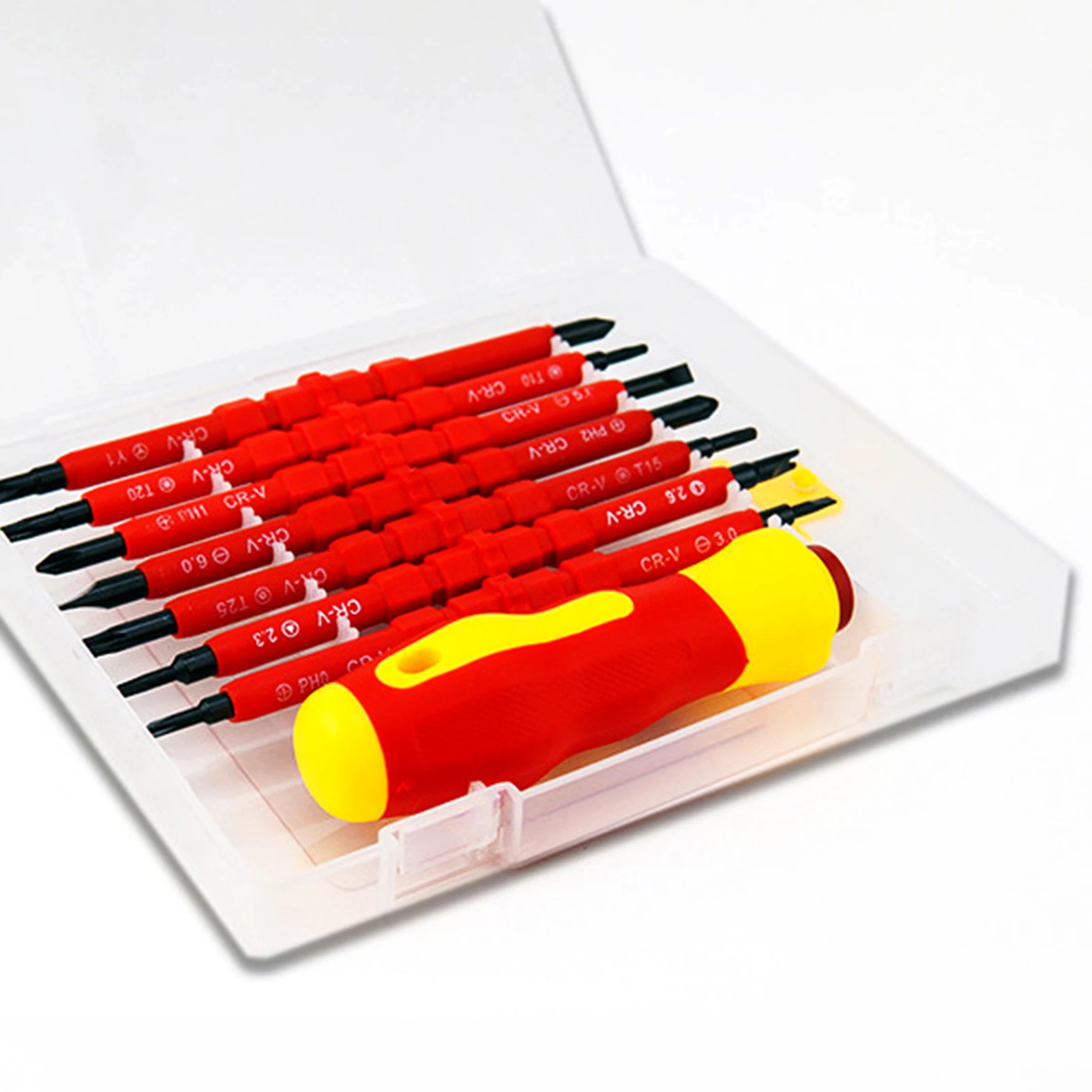 

Magnetic Insulated Screwdriver Set Cross Slotted Driver Bits Electrical Tools For Electrician Repair Tool Kit