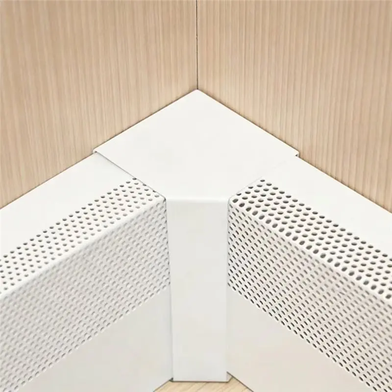 FFYY-For Square Baseboard Heater Cover Connects Connector Corner Guard Wall Protector Inside 90 Degree Corner Multiple Heater Co