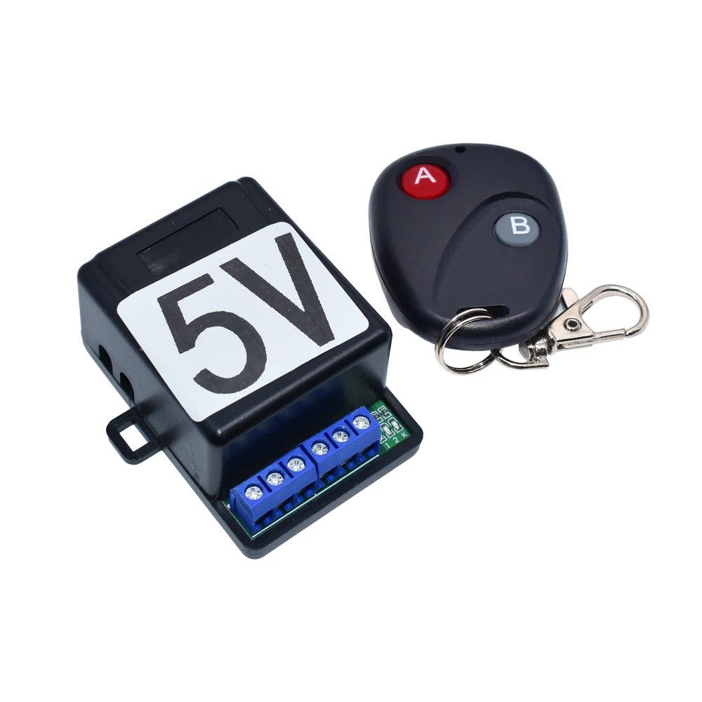 433M Universal Wireless Remote Control Switch Electric Access Control DC 5V 12V 1 Way 2 Way Relay Receiver Module + Transmitter
