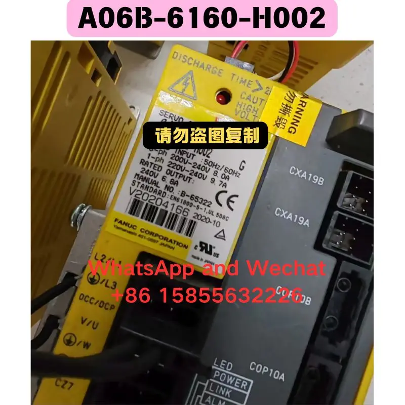 

Б/у драйвер A06B-6160-H002, функциональный тест, ОК, быстрая доставка