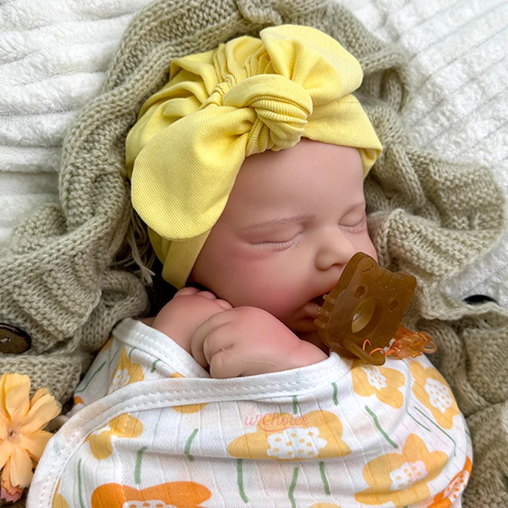 ตุ๊กตาซิลิโคนรีบอร์นขนาด 20 นิ้ว เหมือนจริง ตุ๊กตา Loulou เด็กผู้หญิง งานแฮนด์เมด ตุ๊กตาน่ารัก หลับตาเหมือนเด็กแรกเกิด สำหรับสะสมและเล่น