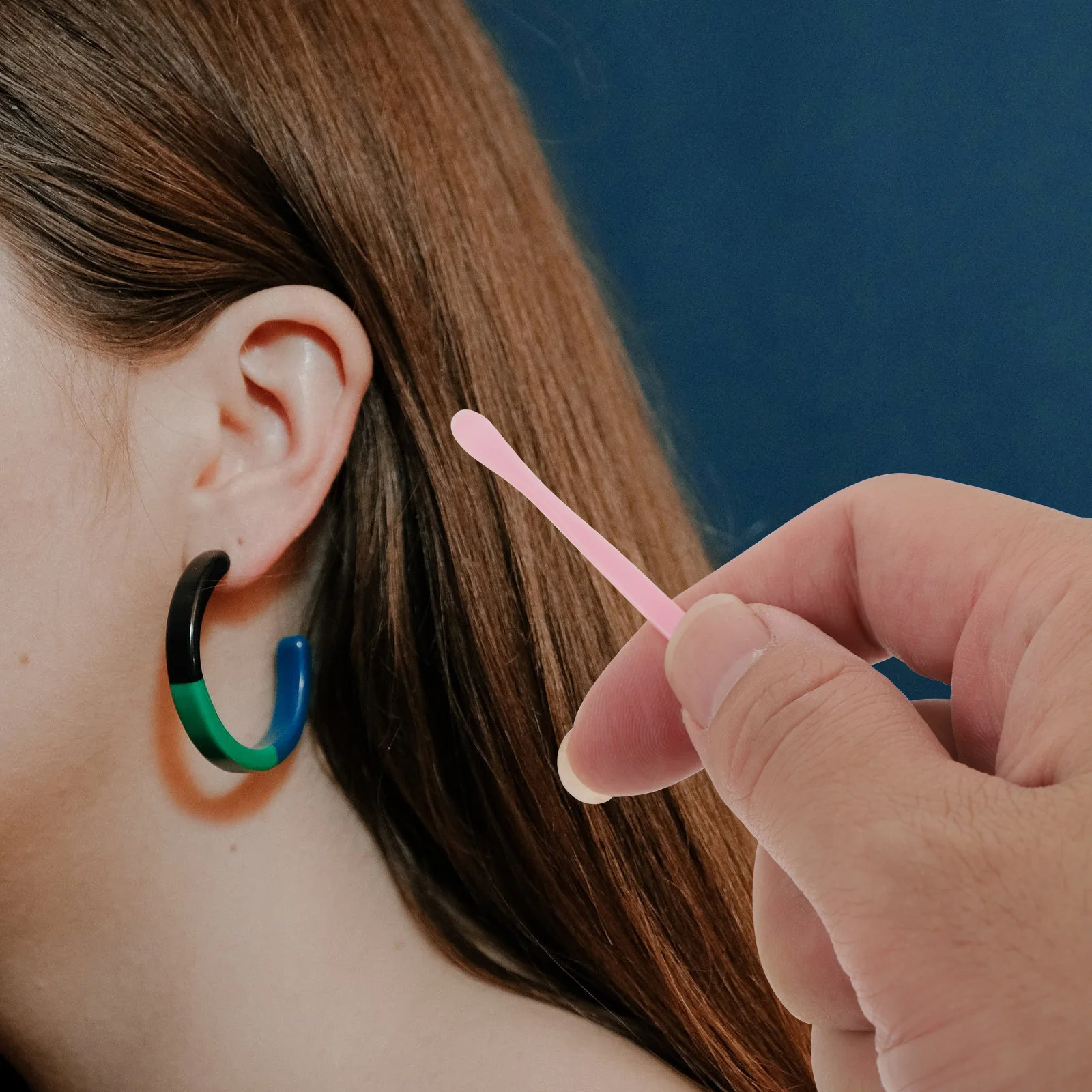 Cuchara limpia desechable para selección de orejas, palo portátil de uso Personal, Material ambiental, ahorro de tiempo, Color aleatorio, 100 Uds.