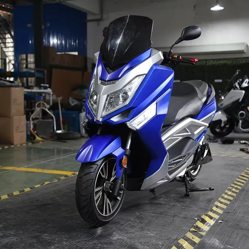 2025 최신형 6000와트 최고 속도 110km/h 레이싱 전기 오토바이 100km 주행거리 디스크 브레이크 더트 바이크 스포츠 오토바이