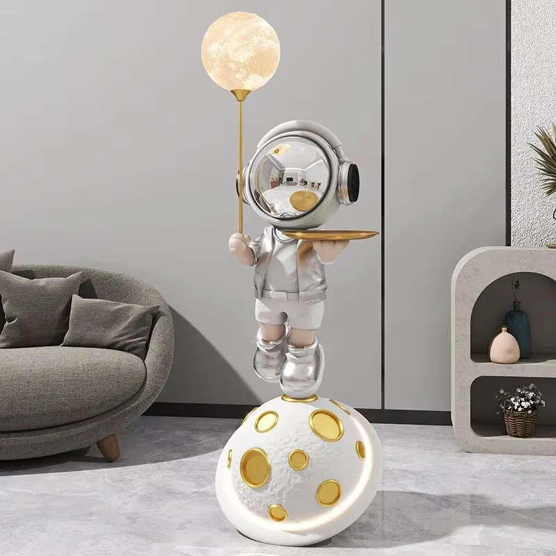 New Astronaut Lamp Large Floor Decoration Living Room Bedroom Home Decoration Astronaut Atmosphere Lamp Direct Sales