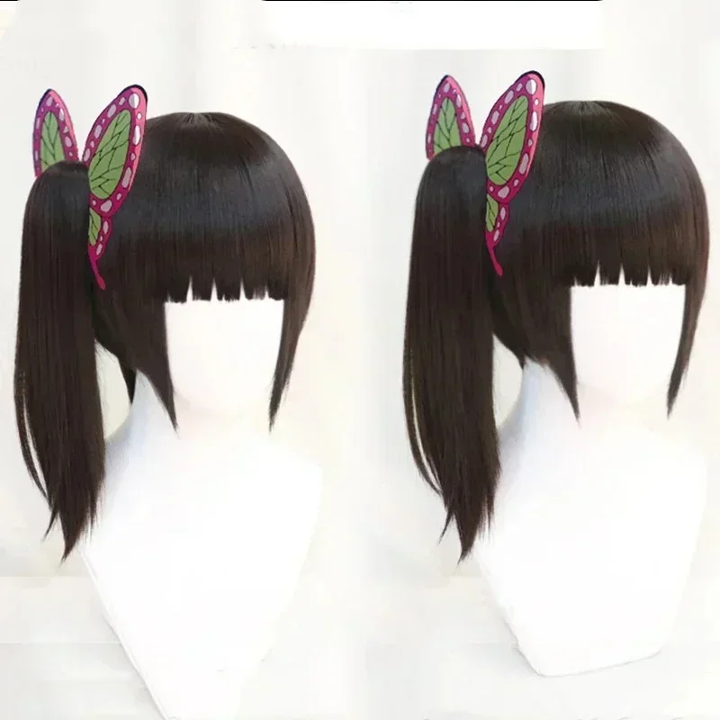 2025 Halloween alta calidad Kanawo Tsuyuri Kanao Cosplay peluca pelo resistente al calor pelucas de Cosplay de Anime + gorro de peluca