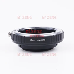 NIK-M39 Adapter ring for NIKON F mount AI Lens to Leica screw mount L39 m39 39mm mirrorless camera