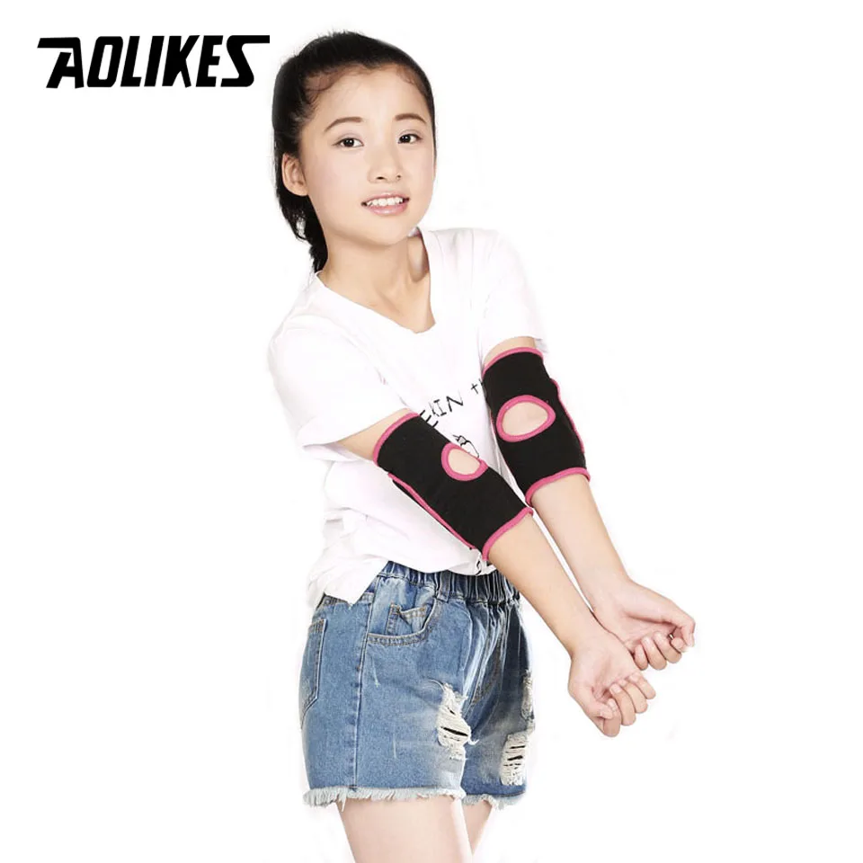 AOLIKES 1 Pair Kids Children Breathable Sports Elbow Pads Support for Outdoor Roller-skating Dancing Baketball Football