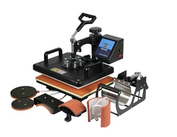 Cheap 30*38CM 5 in 1 Combo Heat Press Printer Sublimation Machine Heat Press Machine for T-shirts Plates/Cap/Mug/Phone Covers et