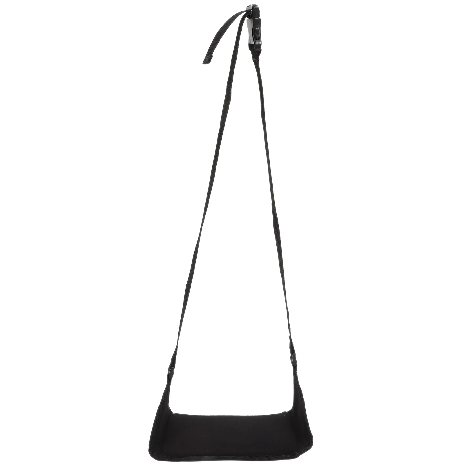 

Black Foot Hammock for Airplane Travel Portable PE Board Office Use Long Journey Comfort Feet Airplane Travel Essentials Support