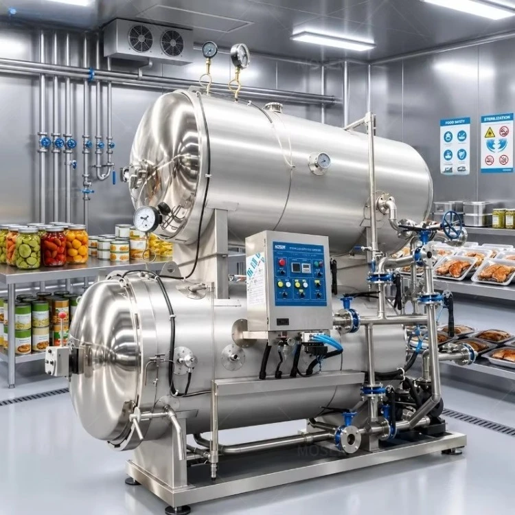Mosen Industrial Water Bath  Retort Sterilizer for Canning Jars Aluminum Foil Pouches PP Bottles High-Temperature Sterilization