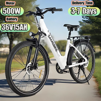 SAMEBIKE RS-A01 E Bike 500W Motor 36V15AH Lithium Battery Mechanical Disc Brakes Electric Bicycle 26-Inch Tire Electric Bike