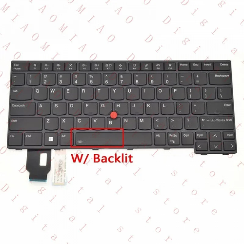 

RT New for Lenovo Thinkpad T14 Gen 3 L14 Gen 3 P14s G3 US Keyboard Backlit 5N21D68160