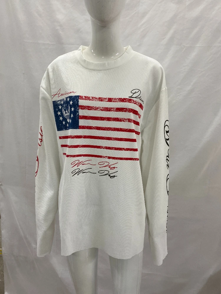 Nouveau sweat à capuche rue col rond à manches longues personnalisé lâche T-shirt lettre imprimé lâche et polyvalent brodé vêtements