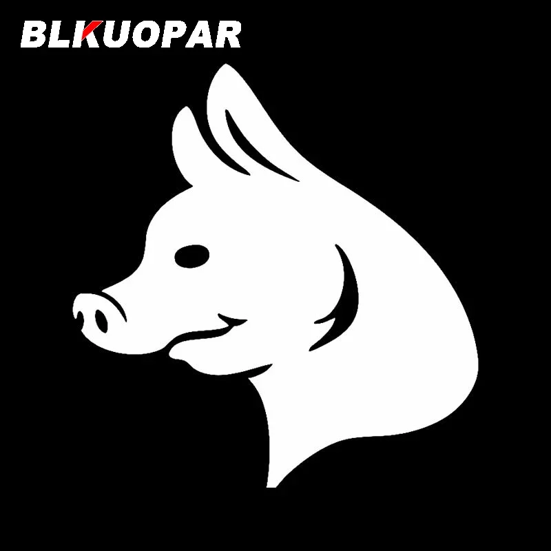 BLKUOPAR Zodiac Pig Car Stickers Vinyl Decal Campervan Windows Waterproof Trunk Personality Sunscreen Personality Decoration