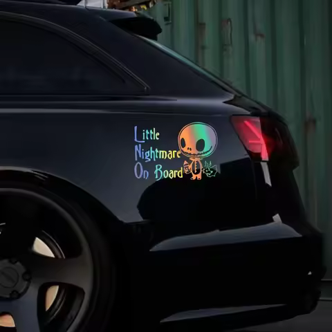 Car Sticker Creative Funny Little Nightmare On Board Vinyl Decal Waterproof Universal Auto DIY Exterior Decoration Accessories