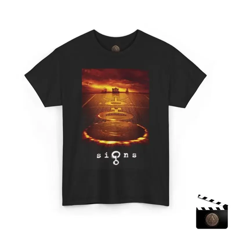 Signs Movie Poster Retro T Shirt Crop Circles Alien Fan