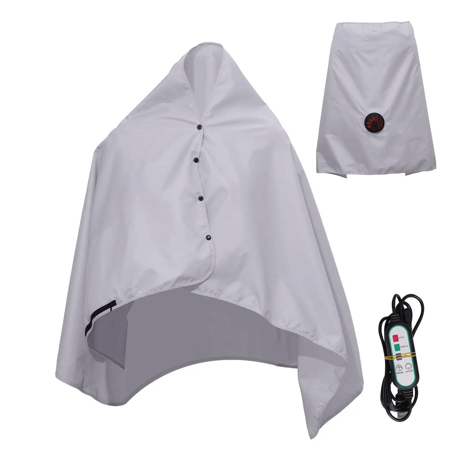 Breathable Outdoor Fan Blanket Sun Three Level Wind Control Comfort Outdoor Gatherings Cooling Blanket