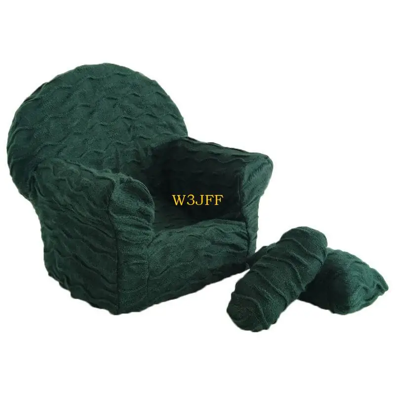 W3JF 3 قطعة الوليد التصوير الدعائم الطفل الانتحال أريكة طقم وسادة الرضع صور اطلاق النار كرسي الديكور Fotografia الإكسسوارات #3