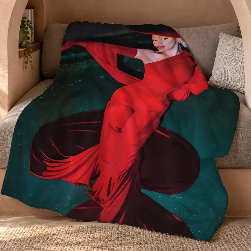 Doja Cat Throw Double Sided Flannel Throw Blanket Soft Travel Camping Sofa Bed Home
