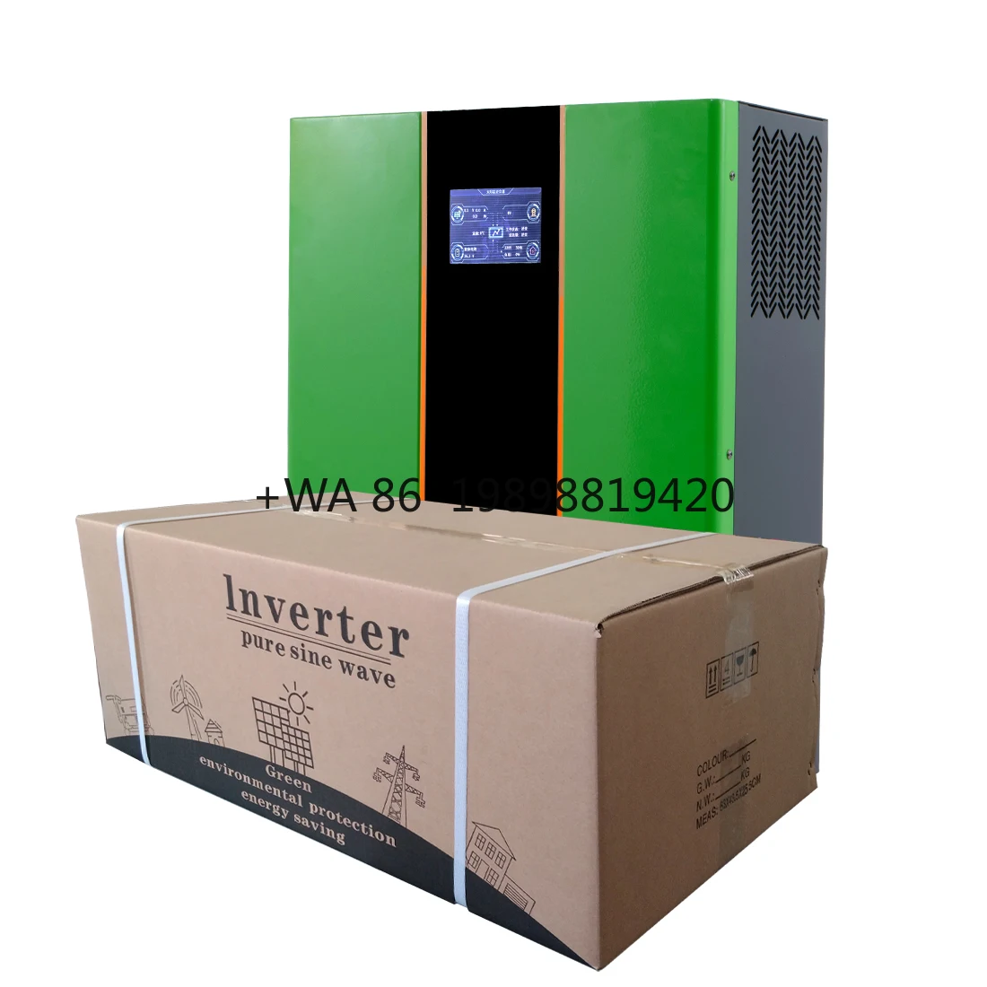 

Чистая синусоида 48 В, 5 кВт, 60 А, автономный солнечный инвертор для домашнего использования, однофазный инвертор мощности с литиевыми батареями 5000 Вт, выход 220 В