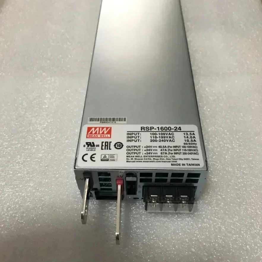 Taiwan Mingwei PFC Adjustable Voltage Parallel Power Supply RSP-1600-24 1600W 24V67A New