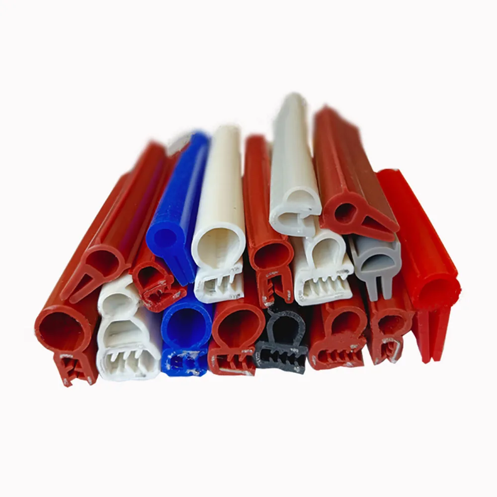 Side Top Bulb Silicone Seal Strip Heat Resistant Waterproof Anti-Aging Anti-Collision Trim Gasket For Auto Door High Temp Oven